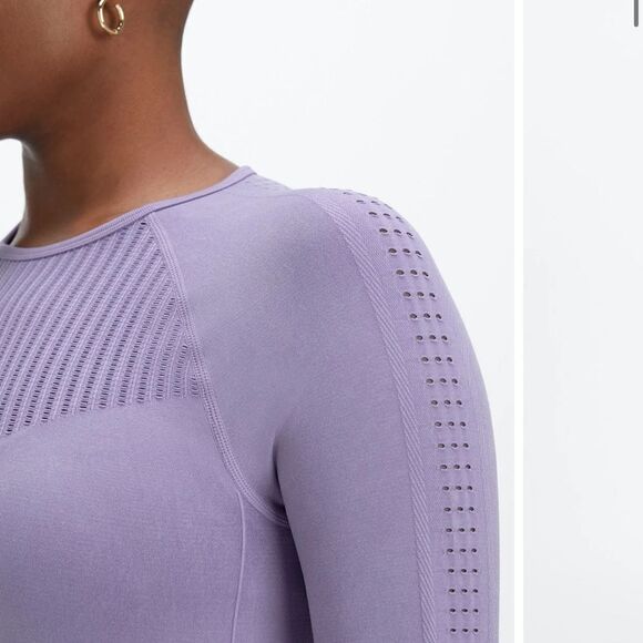 FABLETICS Sync Seamless Long-Sleeve COLOR Washed Violetta L NWT in packaging - Picture 3 of 5
